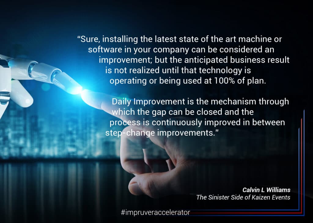 Sinister Side of Kaizen Quote 1 - Impruver